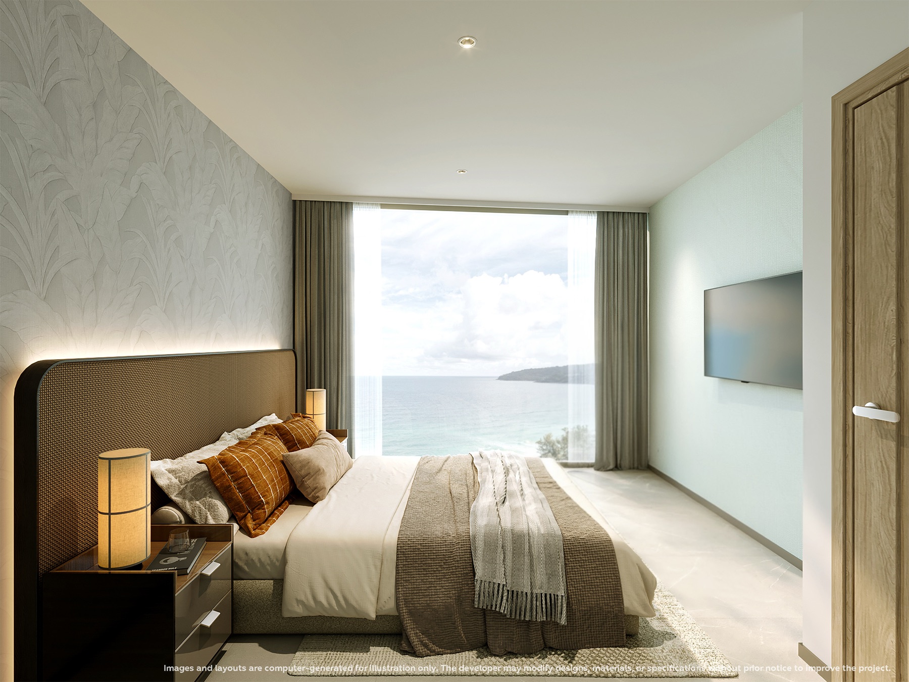 Sea-view bedroom